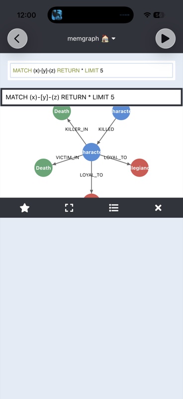 Cypher editor in PocketGraph